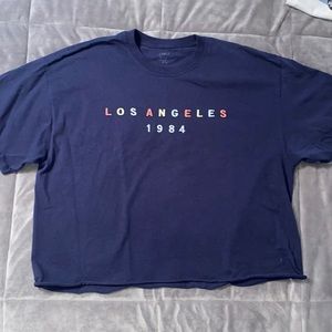 Brandy Melville Crop Los Angeles Tshirt